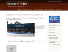 Tablet Screenshot of guarantytitleinc.com